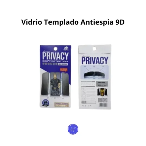 Vidrio Templado Antiespia 9D