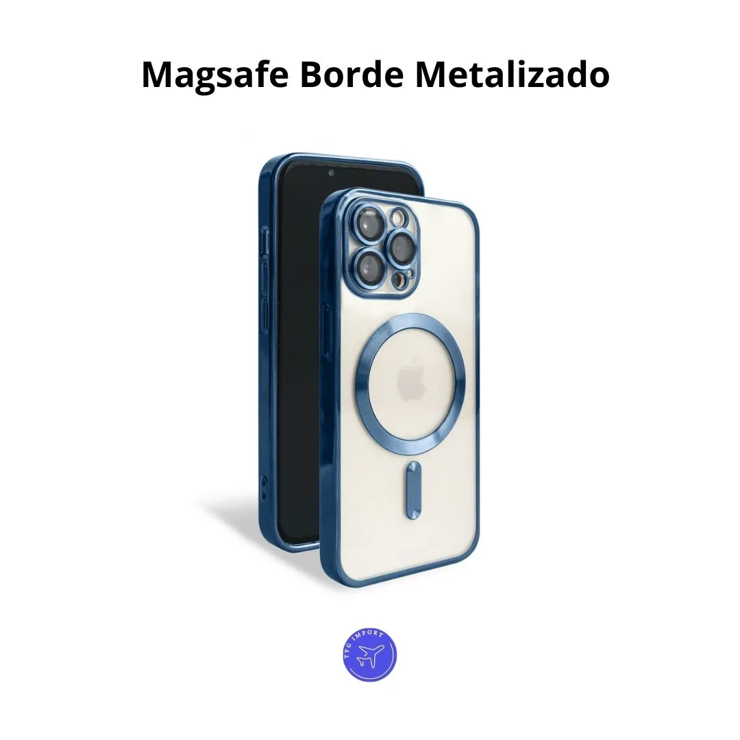Funda Magsafe Borde Metalizado