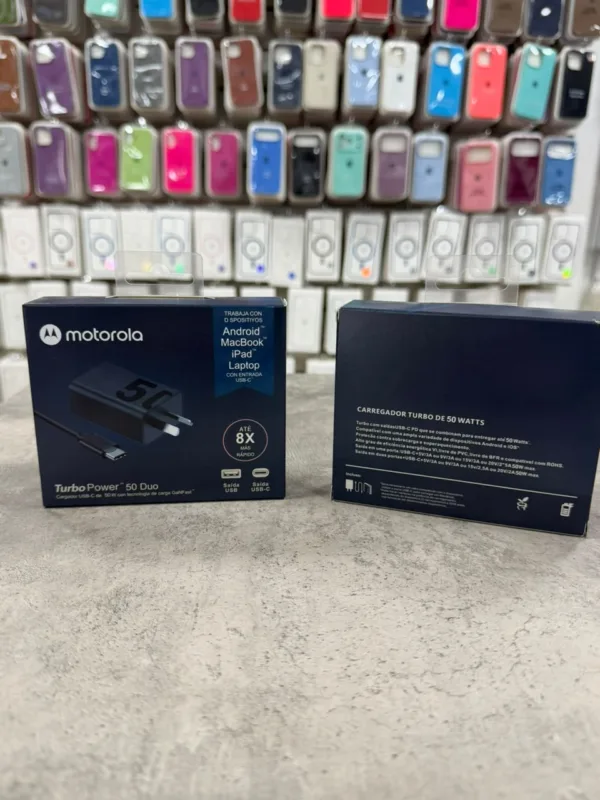 Cargador turbo power 50w Motorola