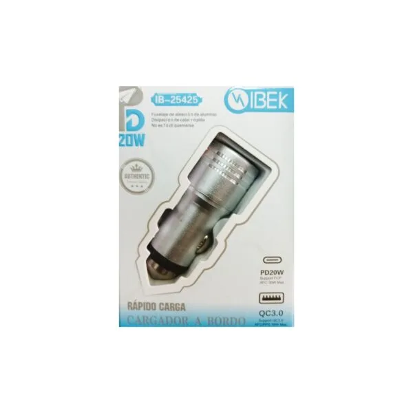 Adaptador Auto Ibek Ib- 25421 - https://tygimport.com.ar